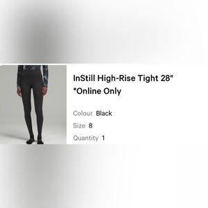 Lululemon Instill High Rise 28”
